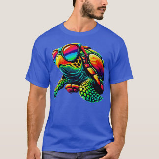 Camiseta Tortuga Guay con gafas de sol Niña divertida en ve