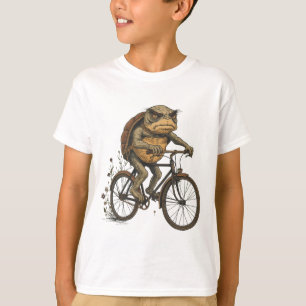 Camiseta Tortuga Guay en bicicleta - Diseño de arte extrava