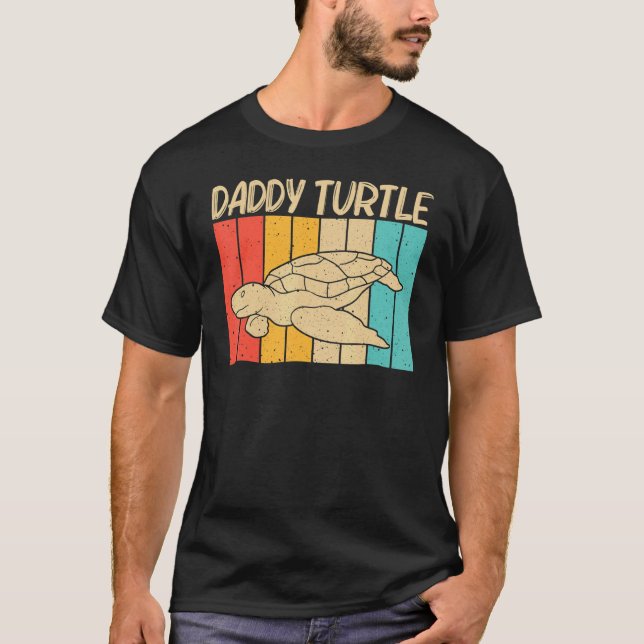 Camiseta Tortuga Guay Para Hombres Animales Acuáticos De To (Anverso)