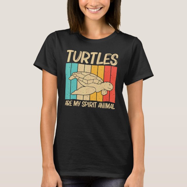 Camiseta Tortuga Guay Para Hombres Mujeres Anima Acuática D (Anverso)