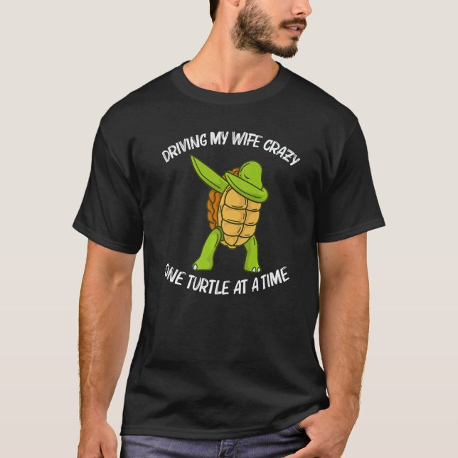Camiseta Tortuga Guay Para Hombres Papá Dabbing Sea Tortois (Anverso)