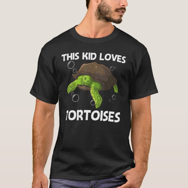 Camiseta Tortuga Guay Para Niños Reptiles De Tierras Acuáti (Anverso)