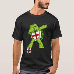 Camiseta Tortuga haciendo dab a fútbol Inglaterra bandera i
