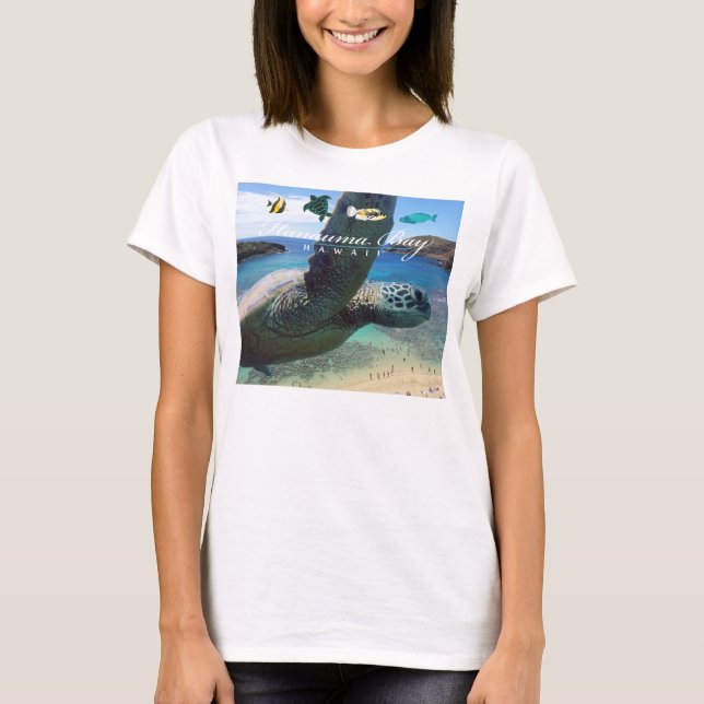 Camiseta Tortuga Hanauma Bay Oahu Hawaii (Anverso)