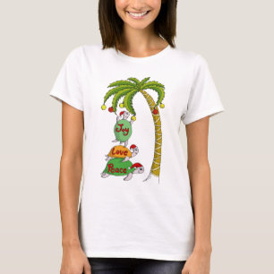 Camiseta Tortuga hawaiana Santas del navidad