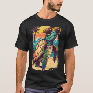 Camiseta Tortuga hawaiana tortuga playa tropical Hawaii