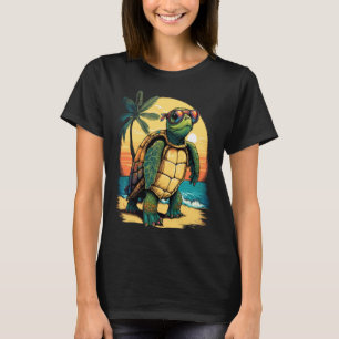 Camiseta Tortuga hawaiana tortuga playa tropical Hawaii