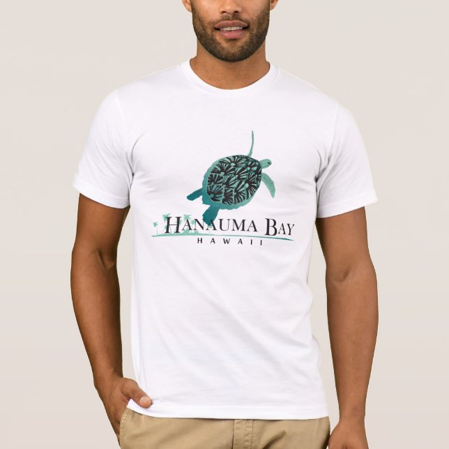 Camiseta Tortuga Hawaii de la bahía de Hanauma (Anverso)