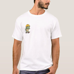 Camiseta Tortuga héroe con casco duro: divertida tortuga de