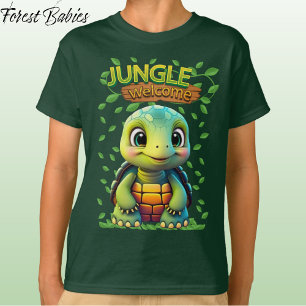 Camiseta Tortuga linda gráfico de dibujos animados único