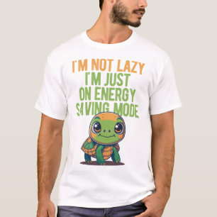 Camiseta Tortuga Linda, Tortuga Perezosa, En Modo de Ahorro
