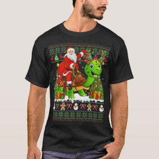 Camiseta Tortuga Lover Gracioso Santa Ritle Turtle Cristo