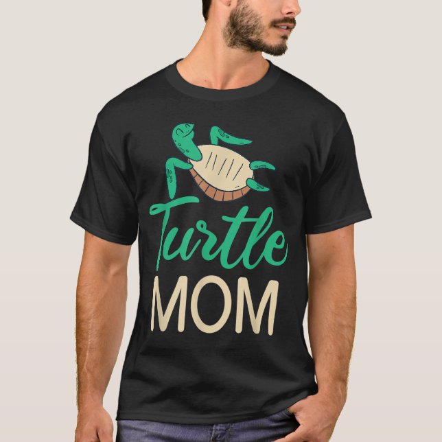 Camiseta Tortuga Mamá desgraciada amante de la tortuga mari (Anverso)