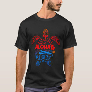 Camiseta Tortuga marina aloha hawaí tropical verano playa