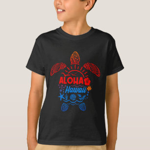 Camiseta Tortuga marina aloha hawaiano tropical verano play