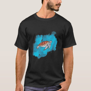 Camiseta Tortuga Marina Con Agua De Mar Para Tropical