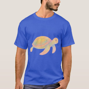 Camiseta Tortuga marina de acuarela pastel Arte de animal m