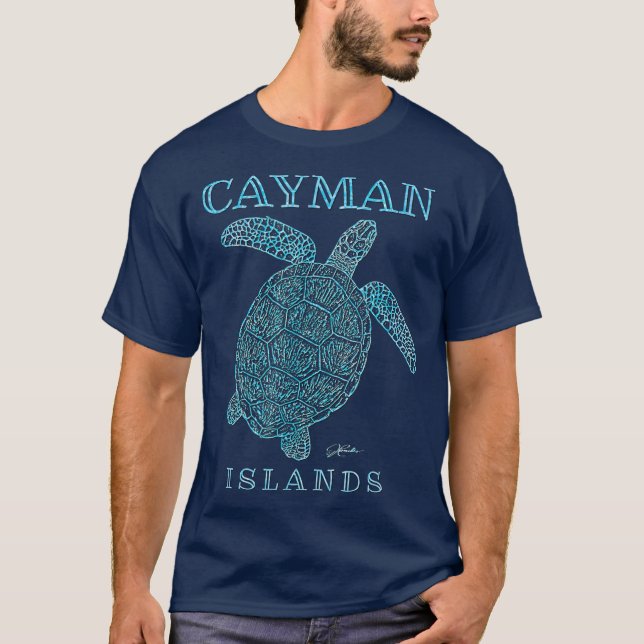 Camiseta Tortuga marina de las Islas Caimán (Anverso)
