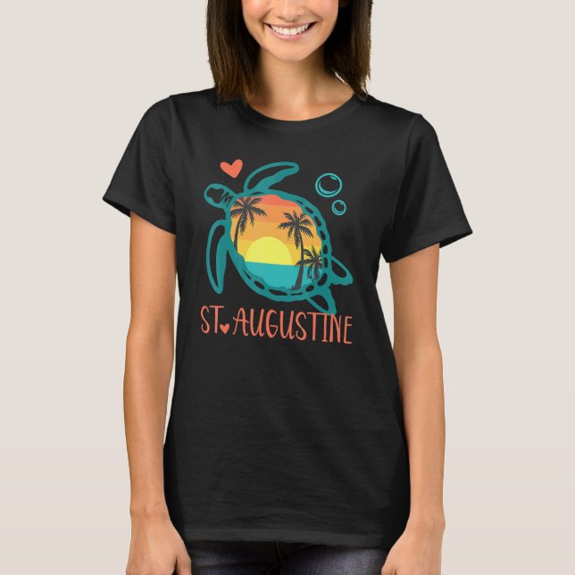 Camiseta Tortuga marina de St Augustine Florida (Anverso)