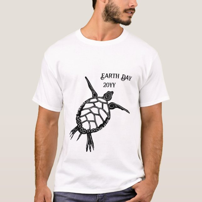 Camiseta Tortuga marina del Día de la Tierra (Anverso)