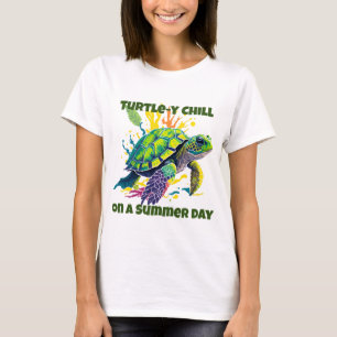 CAMISETA TORTUGA MARINA EN UN DÍA DE VERANO  
