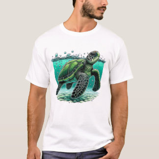 Camiseta 🌊 Tortuga Marina Exploradora Oceánica