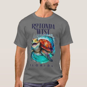 Camiseta Tortuga marina feliz Rotonda West Florida