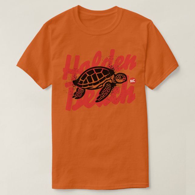 Camiseta Tortuga marina Holden Beach North olina (Diseño del anverso)