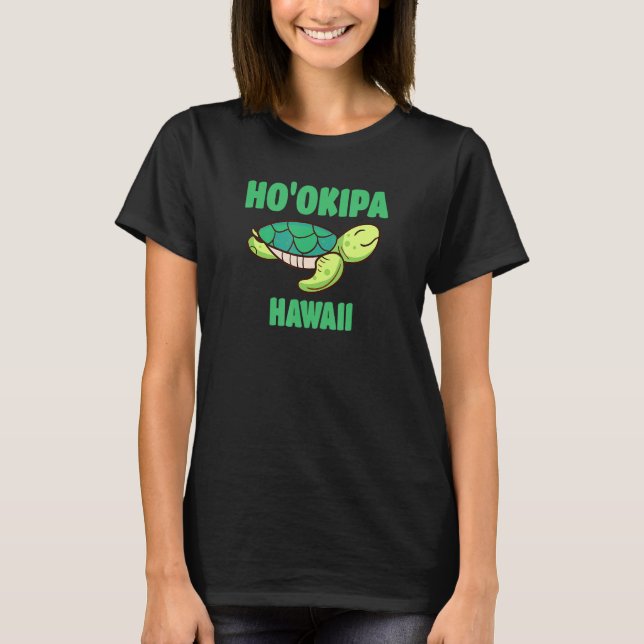 Camiseta Tortuga marina Hookipa Hawaii tema T (Anverso)