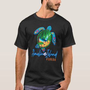 Camiseta Tortuga Marina Isla Amelia Vacaciones Florida Fami