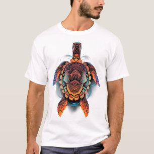 Camiseta Tortuga Marina Mandala Mar Océano Arte Animal Boho