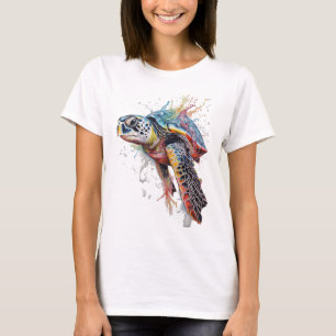 Camiseta Tortuga marina multicolor