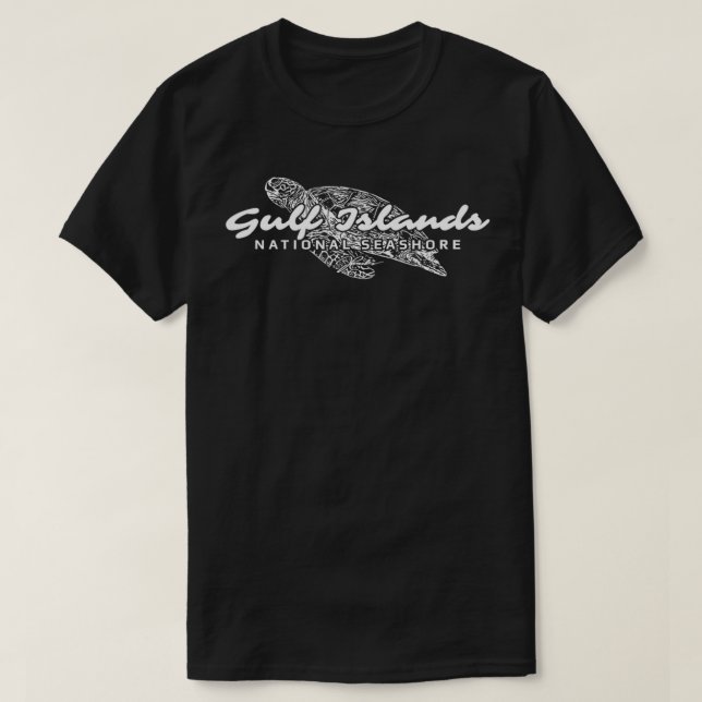 Camiseta Tortuga marina nacional de las Islas del Golfo (Diseño del anverso)