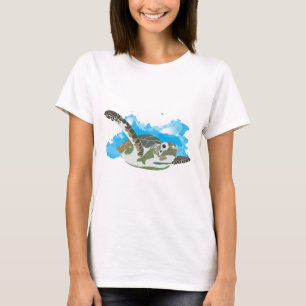 Camiseta Tortuga marina nadando