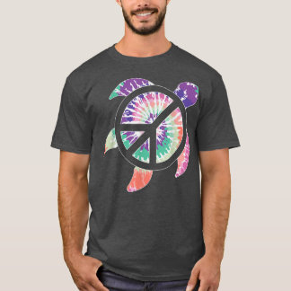 Camiseta Tortuga marina Océano Tejido de color Hippie Costu