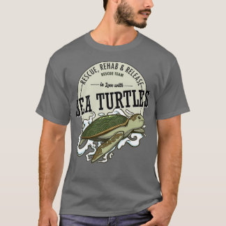 Camiseta Tortuga marina para un equipo de rescate