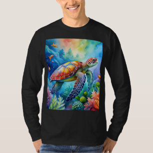Camiseta Tortuga marina pintada