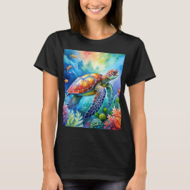 Camiseta Tortuga marina pintada