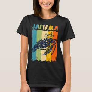 Camiseta Tortuga marina retro Jamaica Caribe tema amigos ma