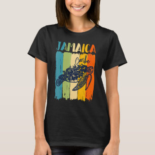 Camiseta Tortuga marina retro Jamaica Caribe tema amigos ma