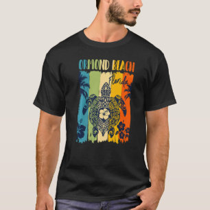 Camiseta Tortuga Marina Retro Ormond Beach Florida Vacacion