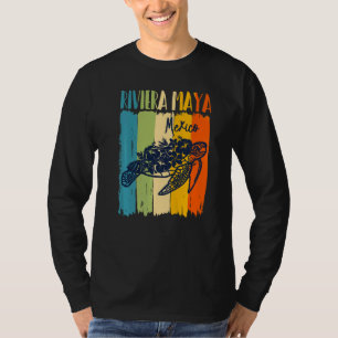 Camiseta Tortuga Marina Retro Riviera Maya México Tema Amig