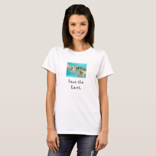 Camiseta Tortuga Marina Salva La Tierra
