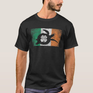 Camiseta Tortuga marina San Patricio Día Bandera irlandesa 