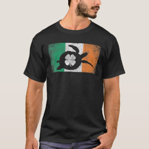 Camiseta Tortuga marina San Patricio Día Bandera irlandesa 
