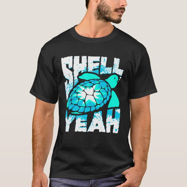 Camiseta Tortuga marina Shell Yeah (Anverso)