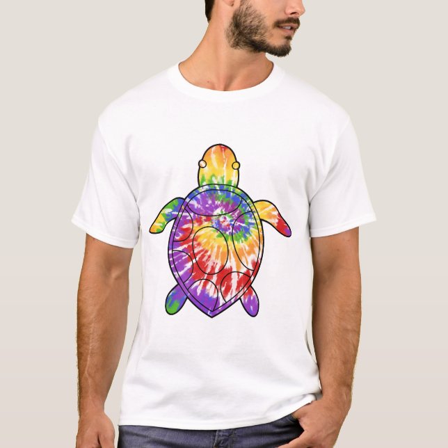 Camiseta Tortuga marina tie dye (Anverso)