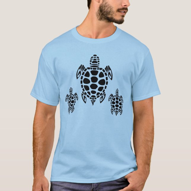 Camiseta Tortuga marina tribal (Anverso)