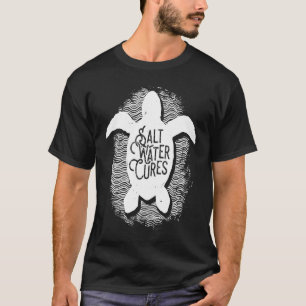 Camiseta Tortuga marina Tropical de mujeres o hombres Curas