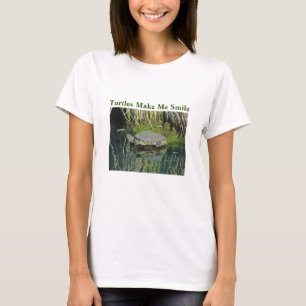 Camiseta Tortuga me hace sonreír Lago Verde relajado